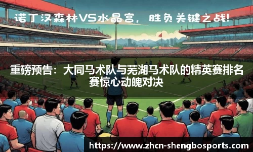 重磅预告:大同马术队与芜湖马术队的精英赛排名赛惊心动魄对决